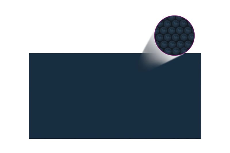 Värmeduk för pool PE 549x274 cm svart och blå - Svart - Övriga pooltillbehör - Poolöverdrag & pooltäcke