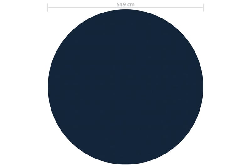 Värmeduk för pool PE 549 cm svart och blå - Svart - Trädgård & spabad - Utomhusbad - Pool & spatillbehör - Poolduk & pool-liner