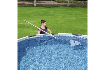 Flowclear AquaRake Deluxe Pool Leaf Skimmer Rund 3 cm Blå - Bestway - Trädgård & spabad - Utomhusbad - Pool & spatillbehör - Poolhåv