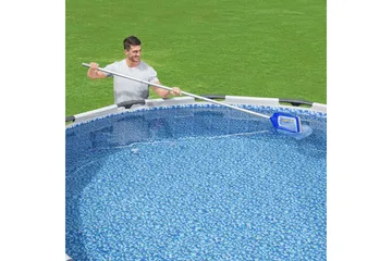 Flowclear AquaRake Pool Leaf Skimmer Rund 3 cm Blå - Bestway - Trädgård & spabad - Utomhusbad - Pool & spatillbehör - Poolhåv