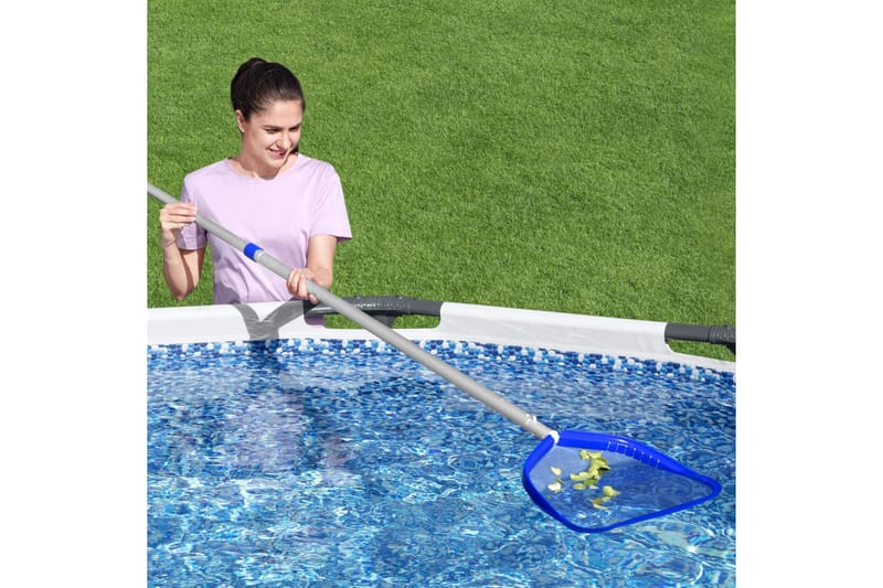 Flowclear AquaScoop Deluxe skimmer Rund 3 cm Blå - Bestway - Poolhåv