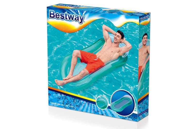 Bestway Badmadrass för pool Aqua Lounge - Grön - Poolleksaker