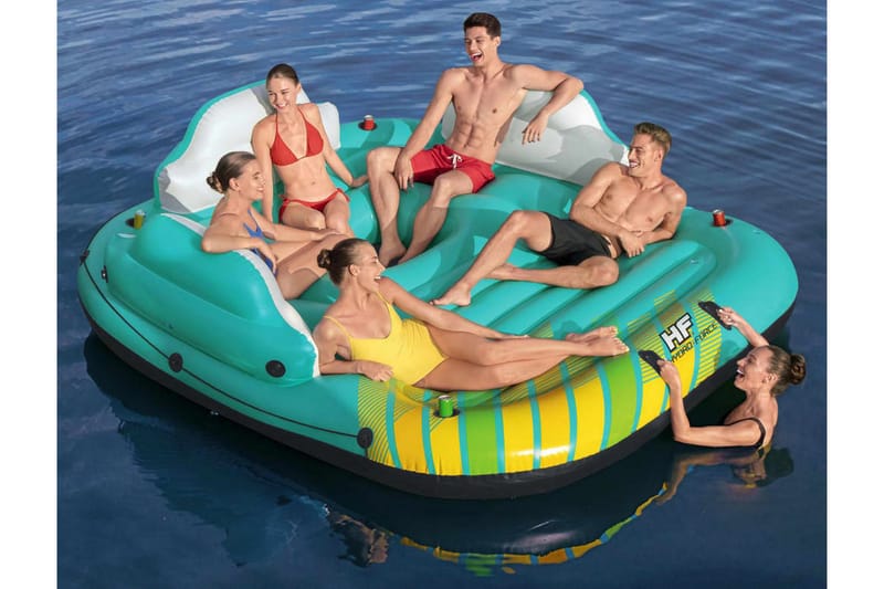 Bestway Flytande flotte för 5 personer Sunny Lounge 291x265x - Flerfärgad - Trädgård & spabad - Utomhusbad - Pool & spatillbehör - Poolleksaker