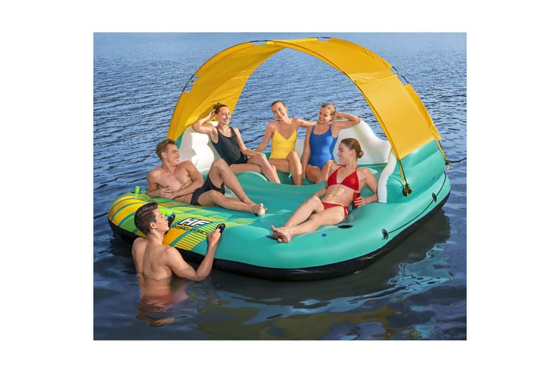 Bestway Flytande flotte för 5 personer Sunny Lounge 291x265x - Flerfärgad - Trädgård & spabad - Utomhusbad - Pool & spatillbehör - Poolleksaker