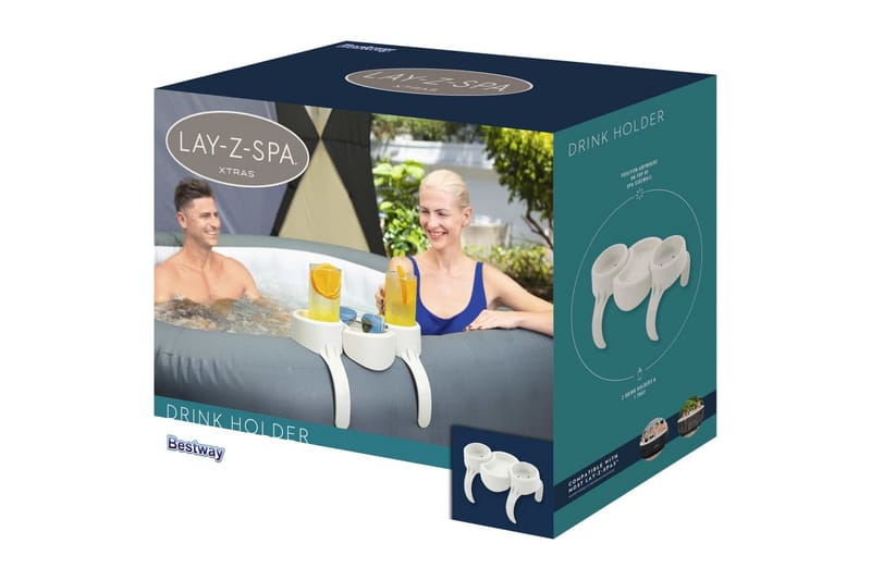 Bestway Lay-Z-Spa Mugghållare - Vit - Trädgård & spabad - Utomhusbad - Pool & spatillbehör - Poolleksaker