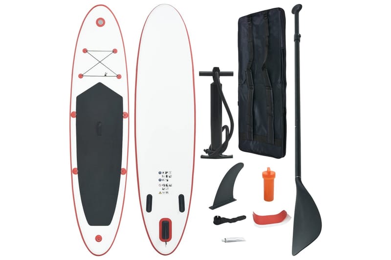 SUP-bräda uppblåsbar röd och vit - Röd - SUP & paddleboard