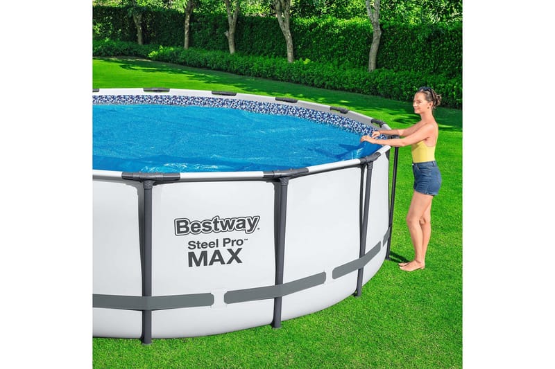Flowclear solskydd/poolöverdrag till ovanmarkpool - 3,66m Bl - Bestway - Trädgård & spabad - Utomhusbad - Pool & spatillbehör - Övriga pooltillbehör