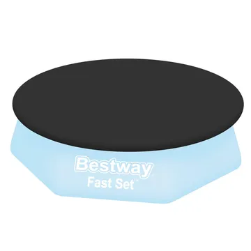 Poolöverdrag Flowclear™ 2,44 m Svart - Bestway - Trädgård & spabad - Utomhusbad - Pool & spatillbehör - Poolskydd - Poolöverdrag & pooltäcke