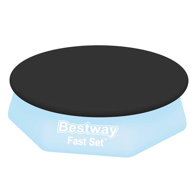 Poolöverdrag Flowclear™ 2,44 m Svart - Bestway - Trädgård & spabad - Utomhusbad - Pool & spatillbehör - Poolskydd - Poolöverdrag & pooltäcke