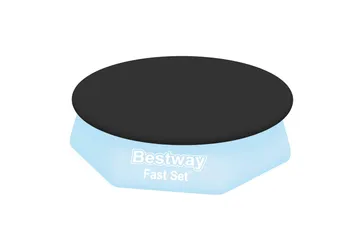 Poolöverdrag Flowclear™ 2,44 m Svart - Bestway - Trädgård & spabad - Utomhusbad - Pool & spatillbehör - Poolskydd - Poolöverdrag & pooltäcke