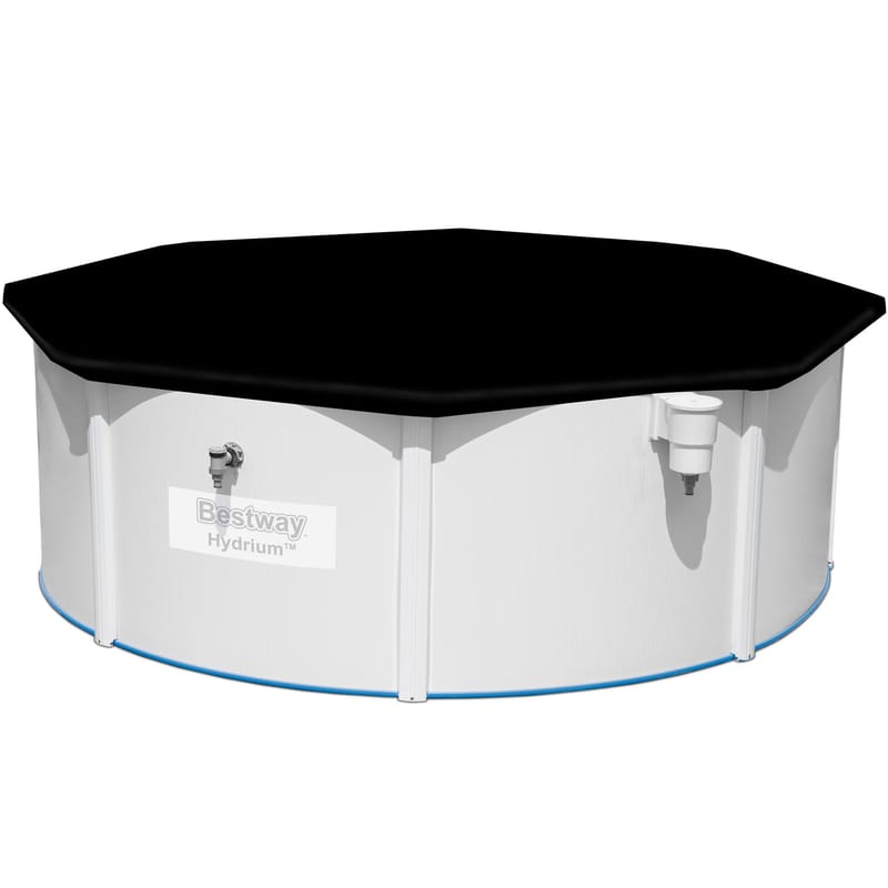 Poolöverdrag Flowclear™ 3,96m Svart - Bestway - Trädgård & spabad - Utomhusbad - Pool & spatillbehör - Poolskydd - Poolöverdrag & pooltäcke
