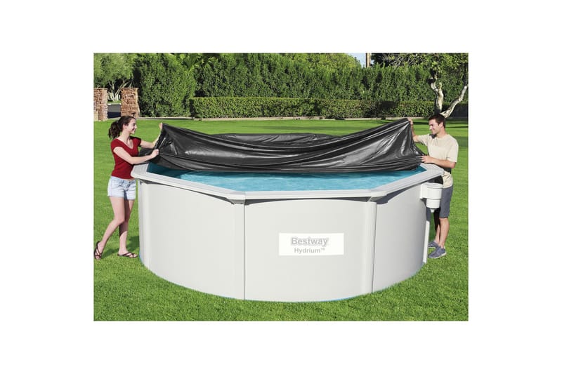 Poolöverdrag Flowclear™ 3,96m Svart - Bestway - Trädgård & spabad - Utomhusbad - Pool & spatillbehör - Poolskydd - Poolöverdrag & pooltäcke