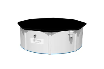 Poolöverdrag Flowclear™ 3,96m Svart - Bestway - Trädgård & spabad - Utomhusbad - Pool & spatillbehör - Poolskydd - Poolöverdrag & pooltäcke