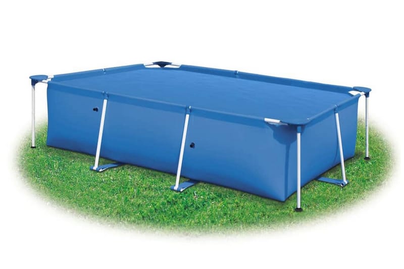 Poolskydd blå 600x300 cm PE - Blå - Trädgård & spabad - Utomhusbad - Pool & spatillbehör - Poolskydd - Poolöverdrag & pooltäcke