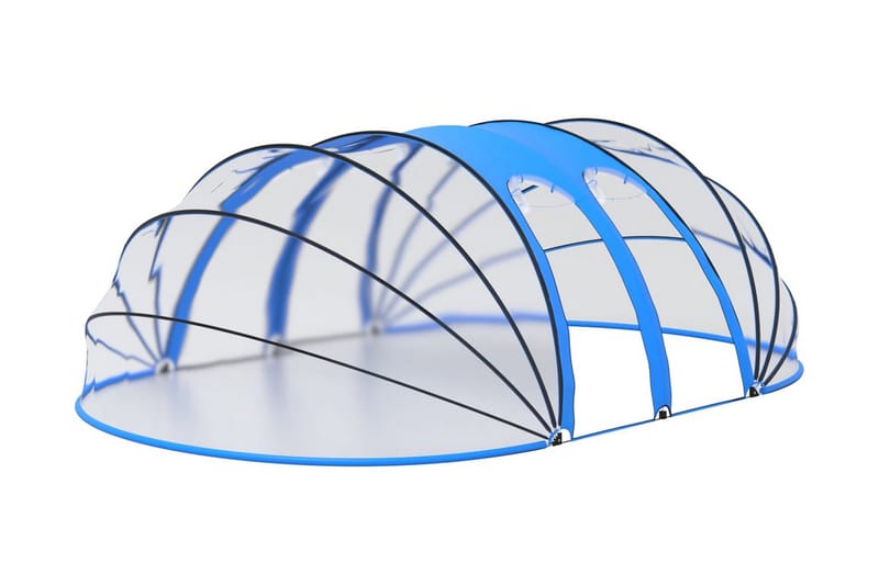 Poolkupol oval 620x410x205 cm - Trädgård & spabad - Utomhusbad - Pool & spatillbehör - Poolskydd - Pooltak