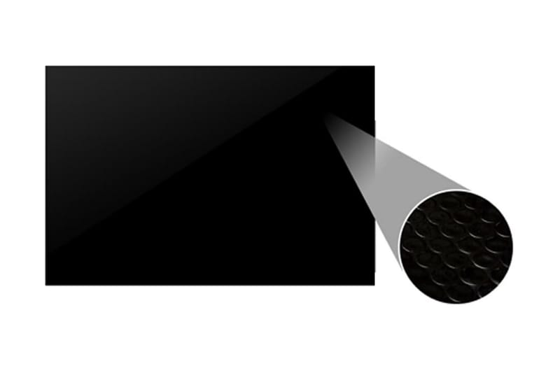 Poolskydd svart 975x488 cm PE - Svart - Övriga pooltillbehör - Poolöverdrag & pooltäcke