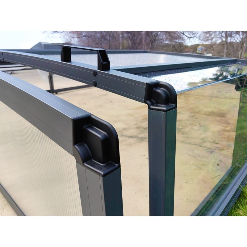 Pooltak 5x10m | Utan skenor | UV-skydd | Flexibel dörr - Trädgård & spabad - Utomhusbad - Pool & spatillbehör - Poolskydd - Pooltak