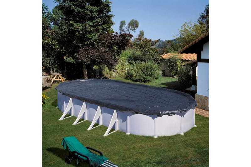Vinteröverdrag Gre Pool Cover Winter Oval 915 x 470 cm - 915 x 470 cm - Trädgård & spabad - Utomhusbad - Pool & spatillbehör - Poolskydd - Poolöverdrag & pooltäcke