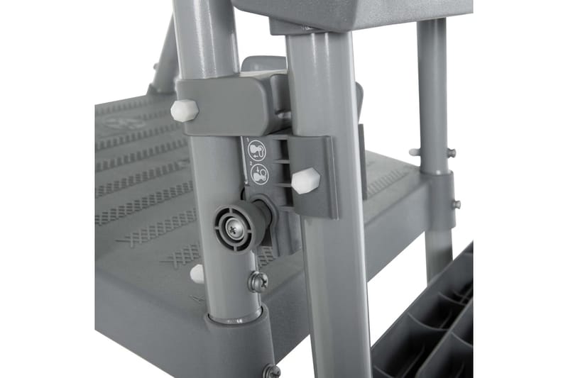 Bestway Poolstege Flowclear 4 steg 122 cm - Grå - Trädgård & spabad - Utomhusbad - Pool & spatillbehör - Poolstege