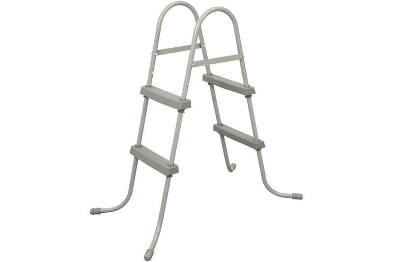 Bestway Poolstege Flowclear 2 steg 84 cm 58430 - Grå - Trädgård & spabad - Utomhusbad - Pool & spatillbehör - Poolstege