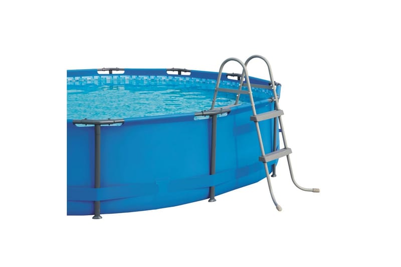 Bestway Poolstege Flowclear 2 steg 84 cm 58430 - Grå - Trädgård & spabad - Utomhusbad - Pool & spatillbehör - Poolstege