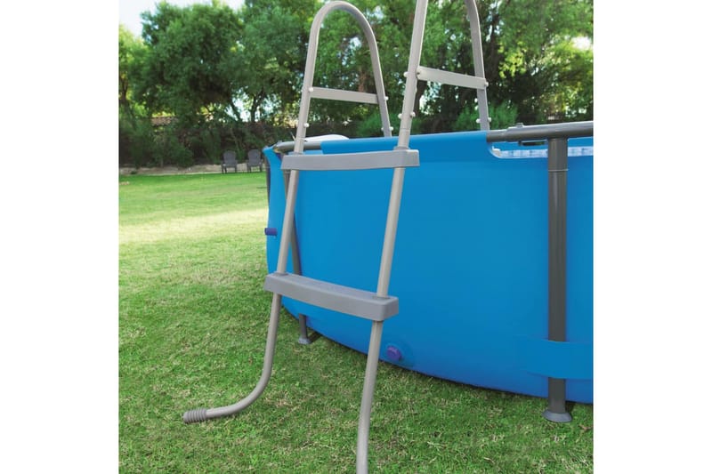 Bestway Poolstege Flowclear 2 steg 84 cm 58430 - Grå - Trädgård & spabad - Utomhusbad - Pool & spatillbehör - Poolstege