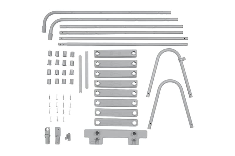 Bestway Poolstege Flowclear 4 steg 122 cm - Grå - Trädgård & spabad - Utomhusbad - Pool & spatillbehör - Poolstege