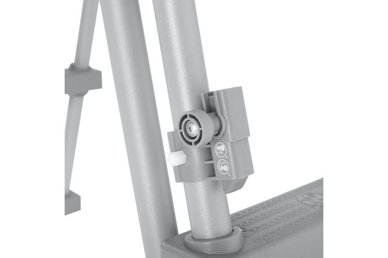 Bestway Poolstege Flowclear 4 steg 107 cm - Grå - Trädgård & spabad - Utomhusbad - Pool & spatillbehör - Poolstege