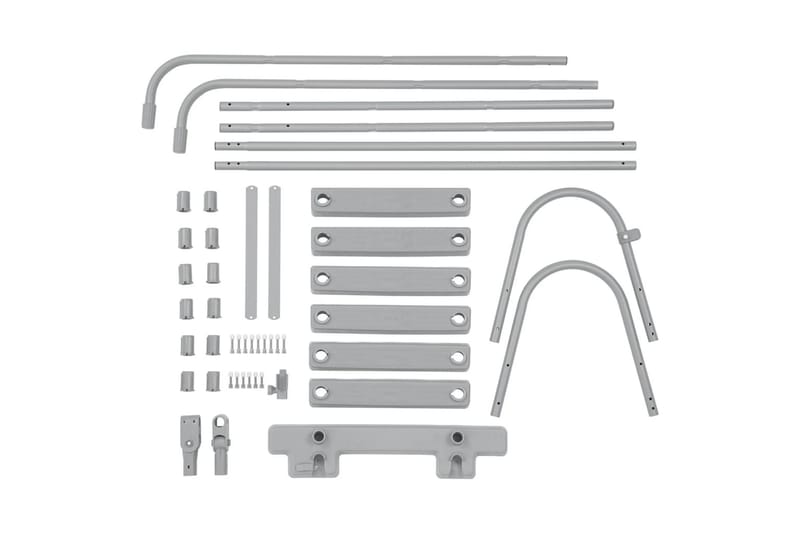 Bestway Poolstege Flowclear 4 steg 107 cm - Grå - Trädgård & spabad - Utomhusbad - Pool & spatillbehör - Poolstege
