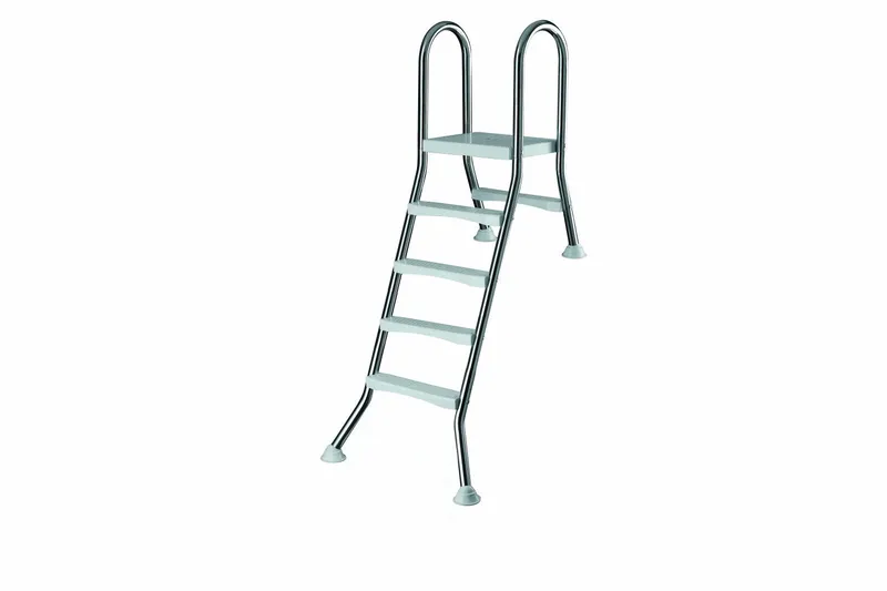 Planet Pool Rostfri Stege Delvis Nedgrävd Pool, 4 + 1 steg