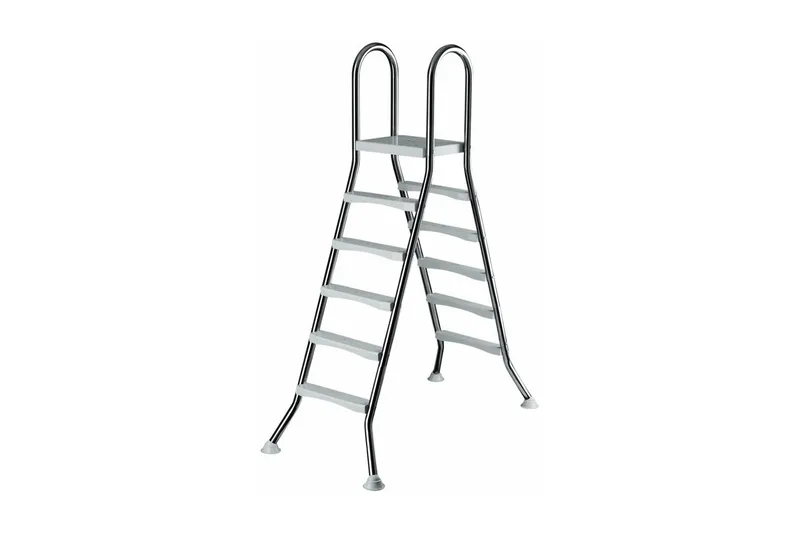Planet Pool Rostfri Stege Ovanmarkspool, 2 x 5 steg