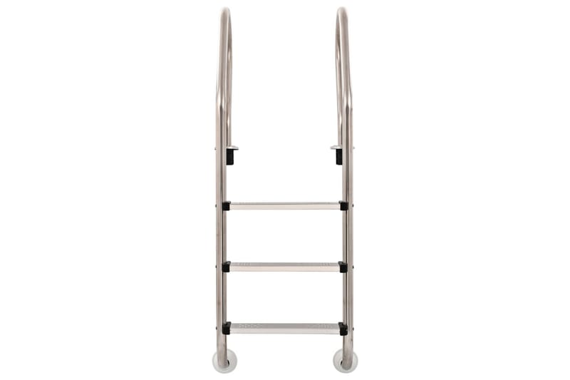Poolstege 3 steg rostfritt stål 304 120 cm - Silver - Trädgård & spabad - Utomhusbad - Pool & spatillbehör - Poolstege
