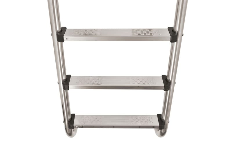 Poolstege 3 steg rostfritt stål 304 120 cm - Silver - Trädgård & spabad - Utomhusbad - Pool & spatillbehör - Poolstege