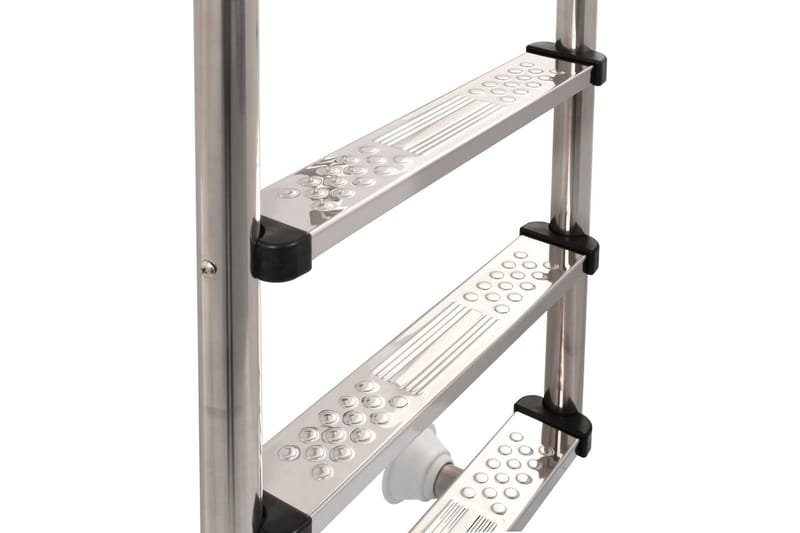 Poolstege 3 steg rostfritt stål 304 120 cm - Silver - Trädgård & spabad - Utomhusbad - Pool & spatillbehör - Poolstege