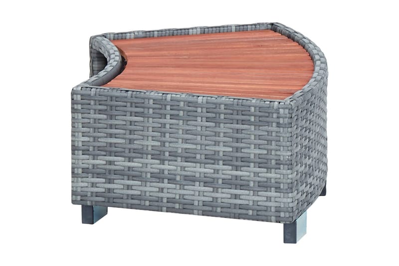 Spatrappa grå konstrotting 92x45x25 cm - Grå - Trädgård & spabad - Utomhusbad - Pool & spatillbehör - Spabadstrappa