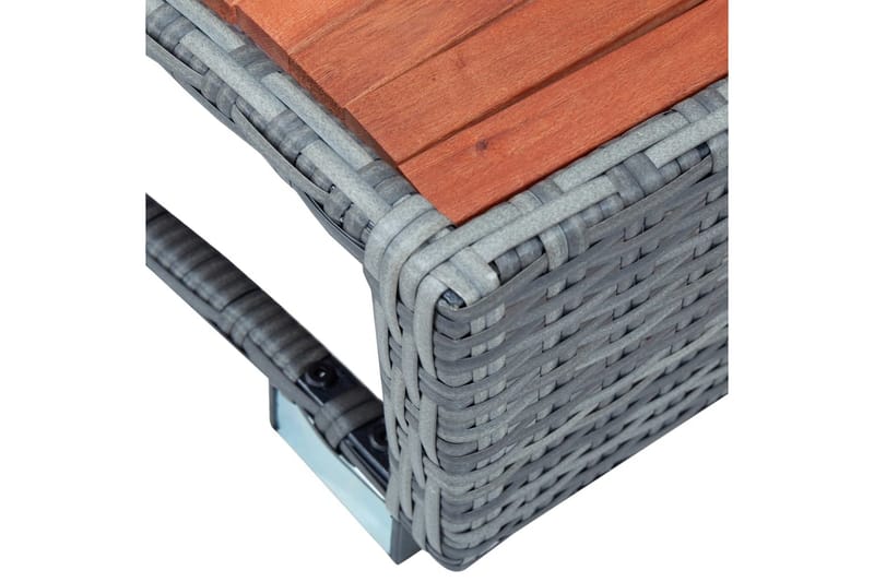 Spatrappa grå konstrotting 92x45x25 cm - Grå - Trädgård & spabad - Utomhusbad - Pool & spatillbehör - Spabadstrappa