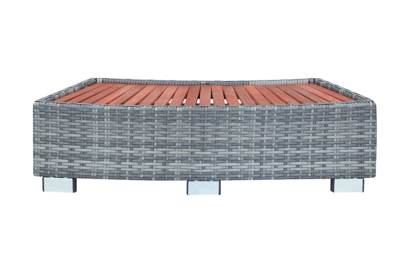 Spatrappa grå konstrotting 92x45x25 cm - Grå - Trädgård & spabad - Utomhusbad - Pool & spatillbehör - Spabadstrappa