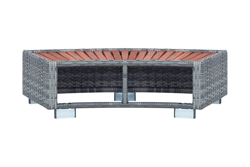Spatrappa grå konstrotting 92x45x25 cm - Grå - Trädgård & spabad - Utomhusbad - Pool & spatillbehör - Spabadstrappa