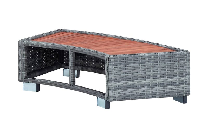 Spatrappa grå konstrotting 92x45x25 cm - Grå - Trädgård & spabad - Utomhusbad - Pool & spatillbehör - Spabadstrappa