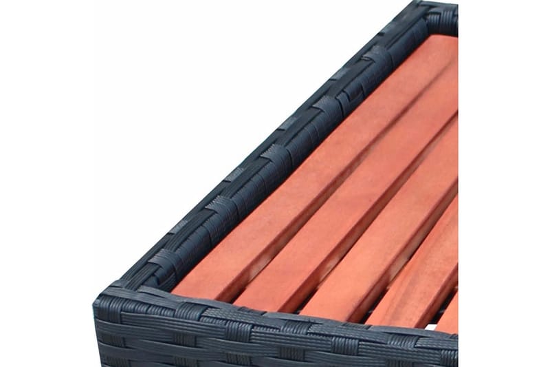 Spatrappa konstrotting 92x45x25 cm svart - Svart - Trädgård & spabad - Utomhusbad - Pool & spatillbehör - Spabadstrappa