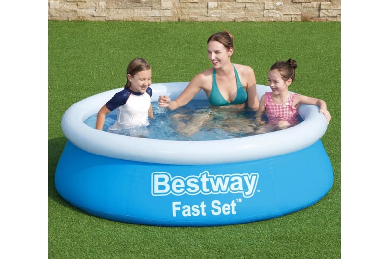 Bestway Uppblåsbar pool Fast Set rund 183x51 cm blå - Trädgård & spabad - Utomhusbad - Pool - Uppblåsbar pool & plastpool