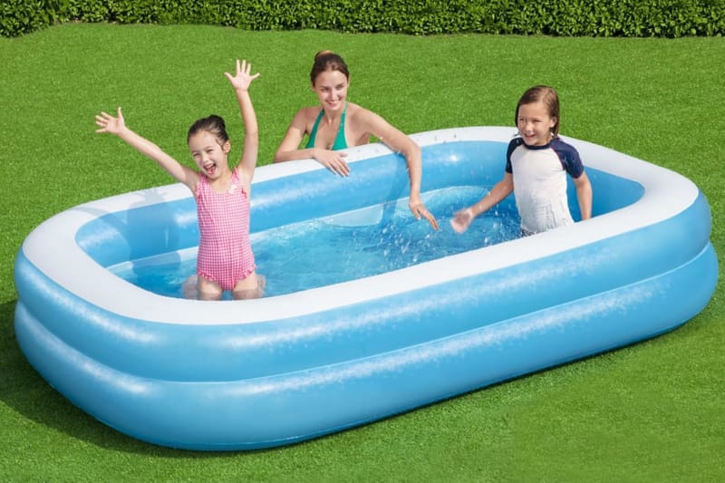 Bestway Uppblåsbar pool 262x175x51cm blå och vit - Uppblåsbar pool & plastpool
