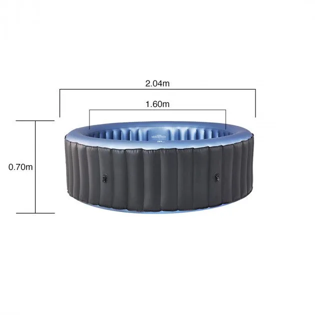 Spabad MSpa Bergen Comfort för 6 personer - Inklusive Startpaket Spabadsrengöring - Trädgård & spabad - Utomhusbad - Spabad - Uppblåsbart spa