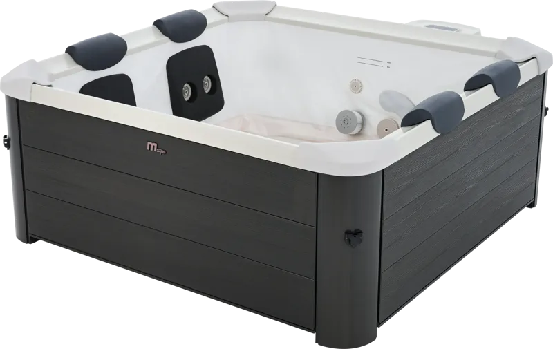 Spabad MSpa F-OS063W Oslo Frame 4 pers - Inklusive Startpaket Spabadsrengöring - Svart - Trädgård & spabad - Utomhusbad - Spabad - Utespa