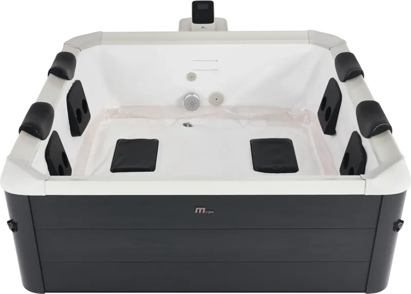 Spabad MSpa F-OS063WAP Oslo Plus XL Aero Frame 4 pers - Inklusive Startpaket Spabadsrengöring - Svart - Trädgård & spabad - Utomhusbad - Spabad - Utespa