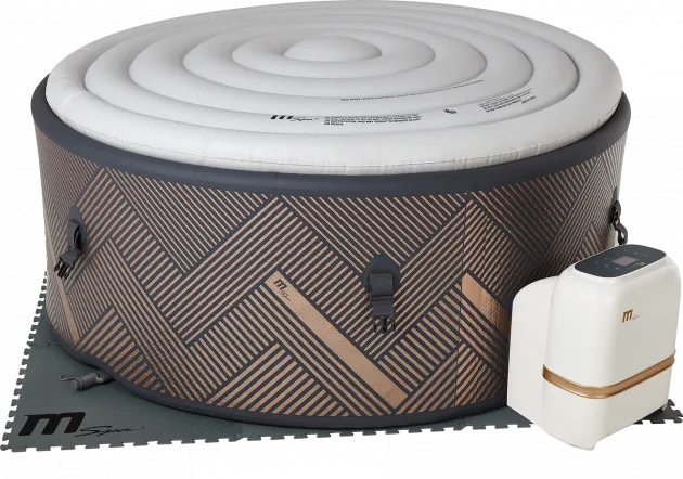 Spabad MSpa Mono Frame för 8 personer - Inklusive Startpaket Spabadsrengöring - Trädgård & spabad - Utomhusbad - Spabad - Uppblåsbart spa