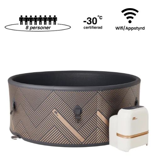 Spabad MSpa Mono Frame för 8 personer - Inklusive Startpaket Spabadsrengöring - Trädgård & spabad - Utomhusbad - Spabad - Uppblåsbart spa