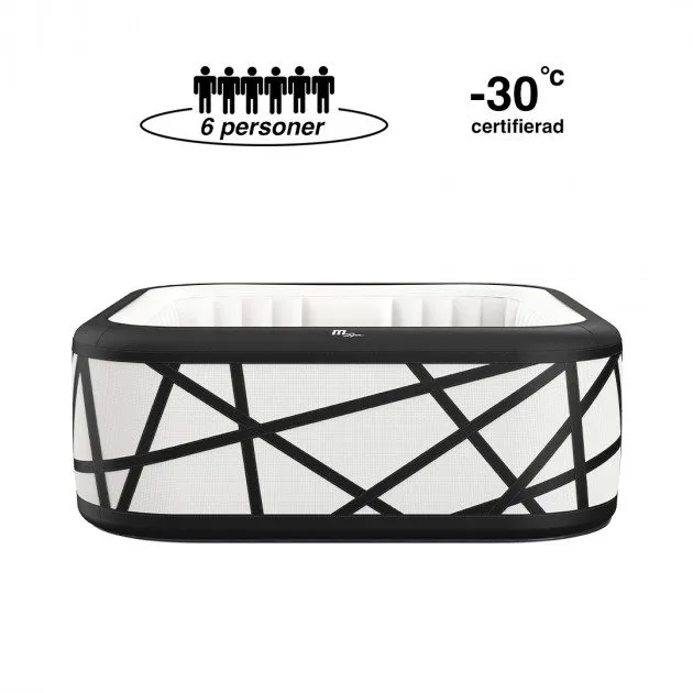Spabad MSpa Soho Premium för 6 personer - Inklusive Startpaket Spabadsrengöring - Trädgård & spabad - Utomhusbad - Spabad - Uppblåsbart spa
