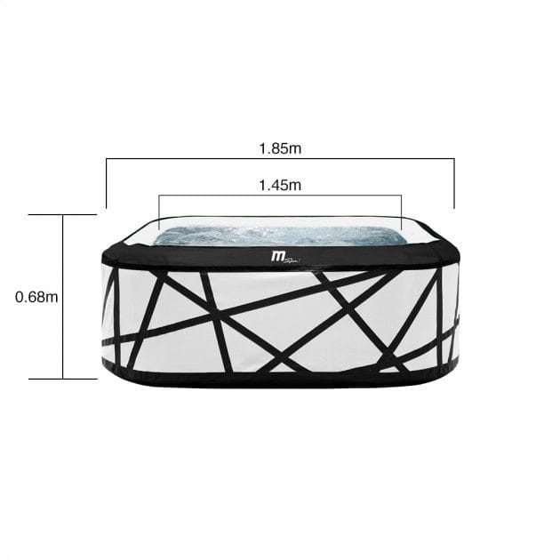 Spabad MSpa Soho Premium för 6 personer - Inklusive Startpaket Spabadsrengöring - Trädgård & spabad - Utomhusbad - Spabad - Uppblåsbart spa
