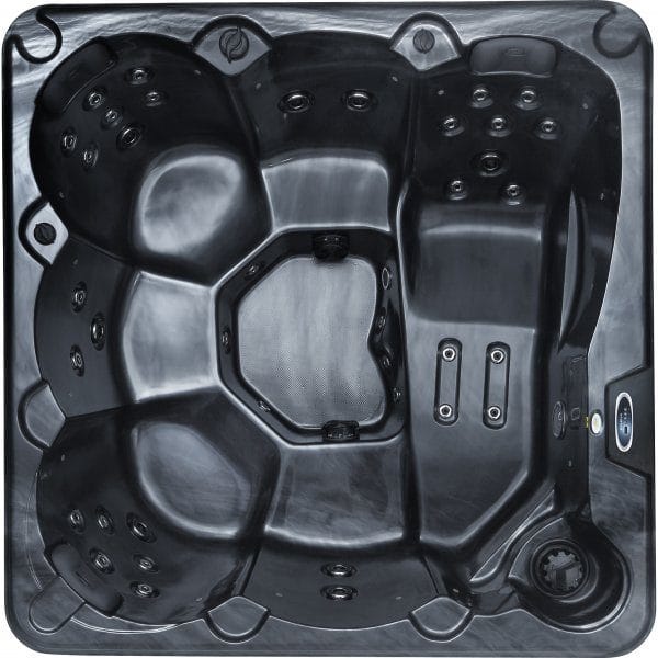 Spabad Poseidon Blackline – 5–6 personer | Lucite® akryl, Gecko® cirkulationspump & Balboa® system | 2026 - Trädgård & spabad - Utomhusbad - Spabad - Utespa